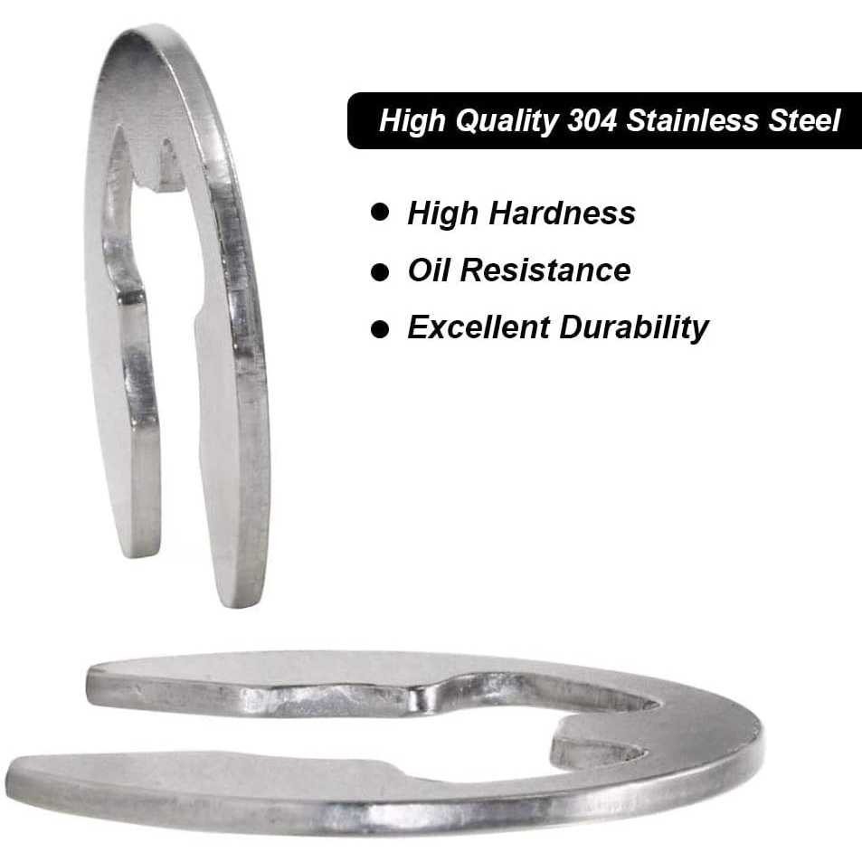 

SHIMASTR JARBLUE E-Clip External Retaining Ring Assortment Kit 120PCS - JR20