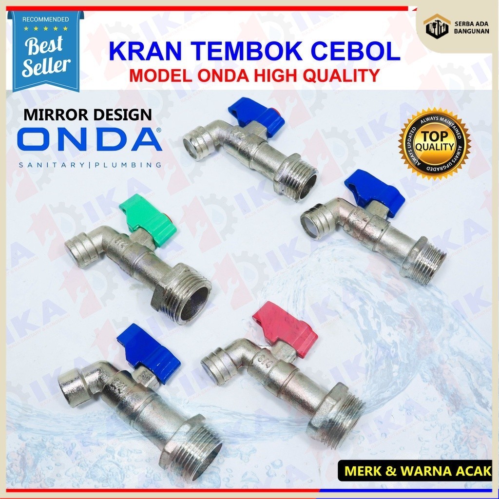 SAB Kran Tembok MODEL Onda 1/2" Body Panjang / Keran Air Babet Bukan Besi BUKAN MERK ONDA