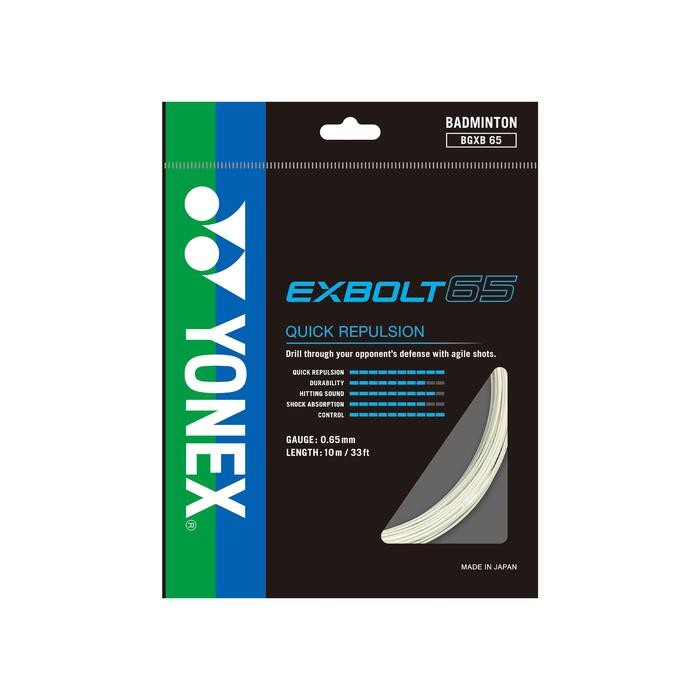 [Best Seller] Senar Raket Badminton YonexSP Exbolt 65 Original - Putih