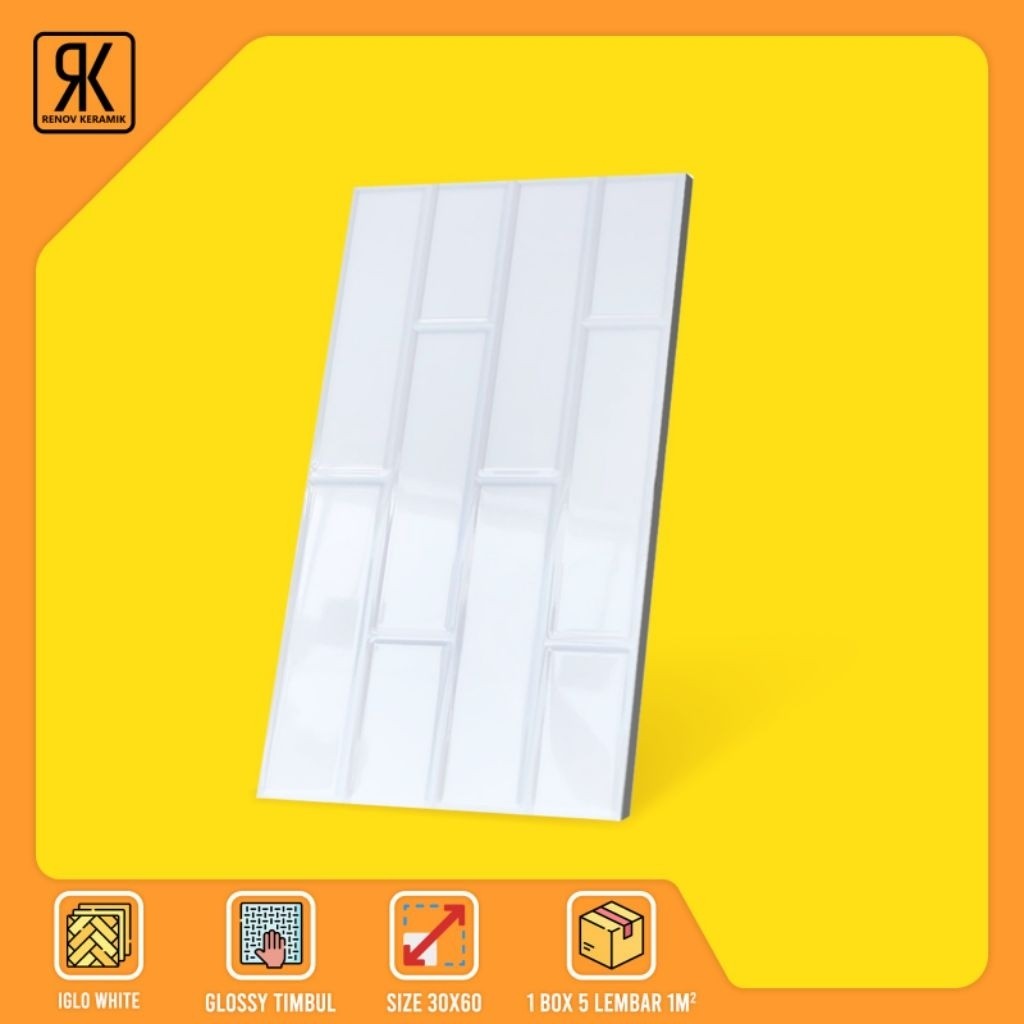 Keramik KIA IGLO WHITE 30x60 Glossy