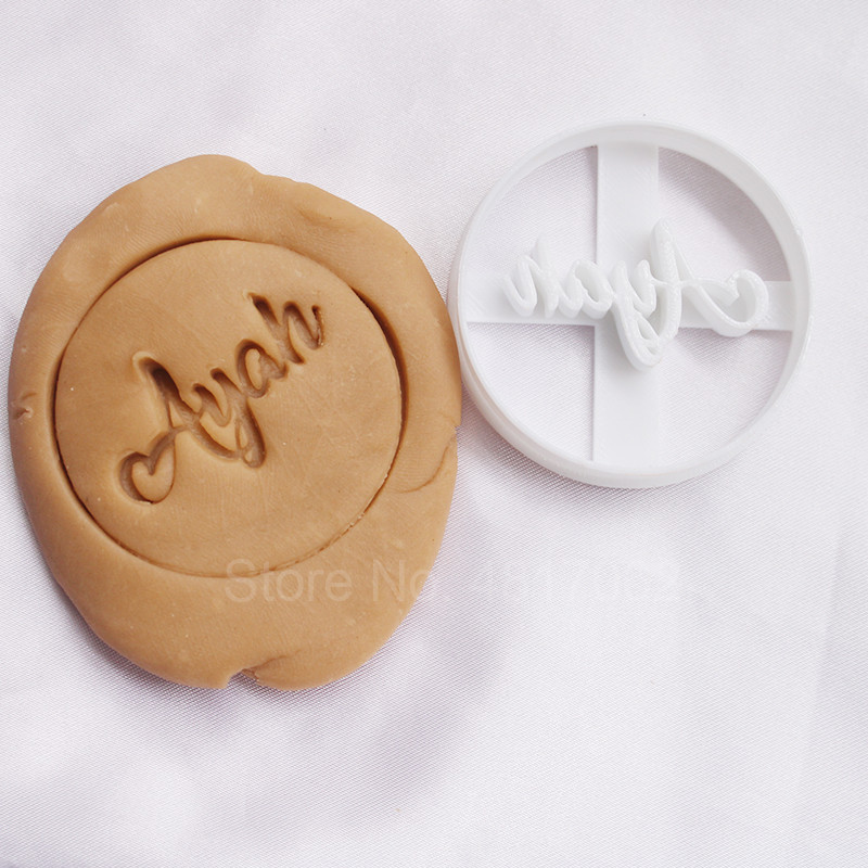 Name cookie cutter -Custom circle Name cookie cutter (Personalized) -  Personalized cookie cutter - 
