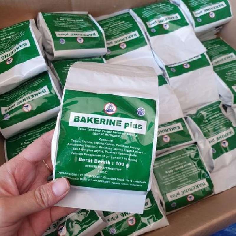 

Emama.store bread improver bakerin plus bakerine plus 100 gram