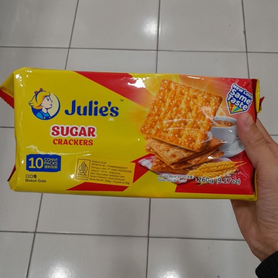 

Julie's Crackers Biscuit Kreker Import ( Isi 10 ) Rasa Sugar / Butter / Veggie / Wheat Crackers