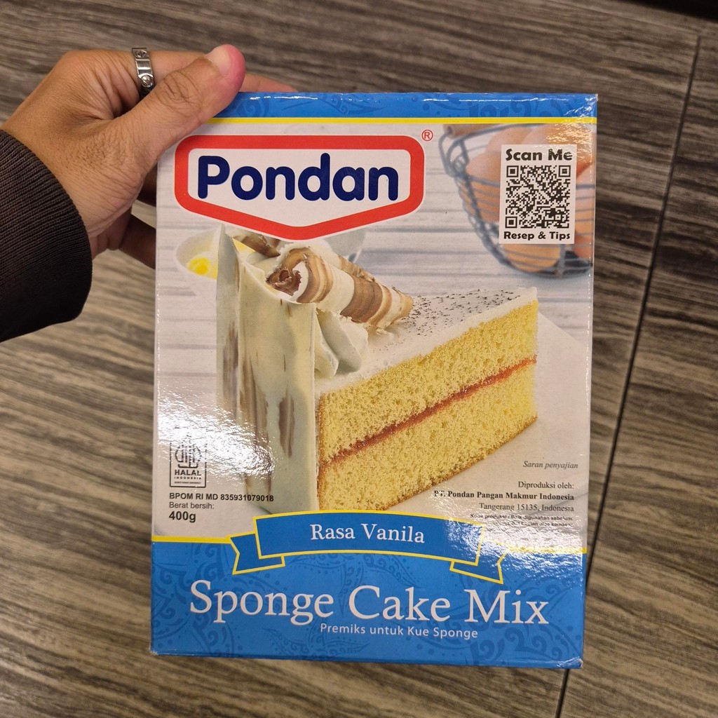 

Pondan Sponge Cake Mix rasa Vanila 400gr