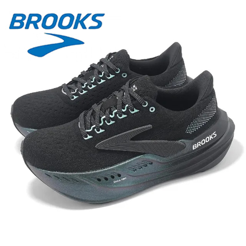 Brooks Super Glycerin MAX Black Fashion Breathable Mesh Men's Running Shoes Outdoor Casual Sports Sh