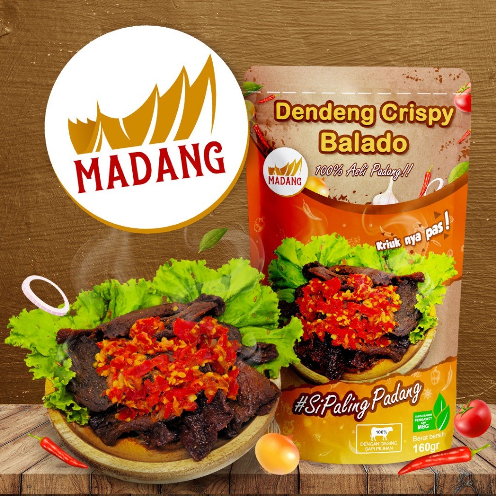 

Dendeng Balado Krispy PREMIUM / Dendeng Balado Kering Asli Padang PREMIUM Madang