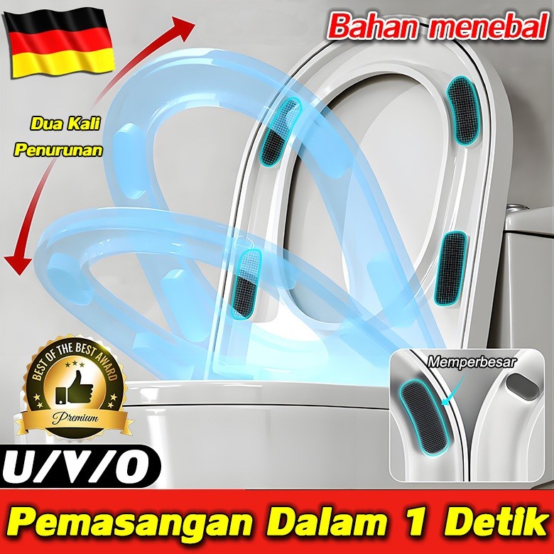 saleToiletTebalPlus CHENGJIA Tutup closet Toilet Cover 100% universal Penebalan 3 lapis pemasangan p