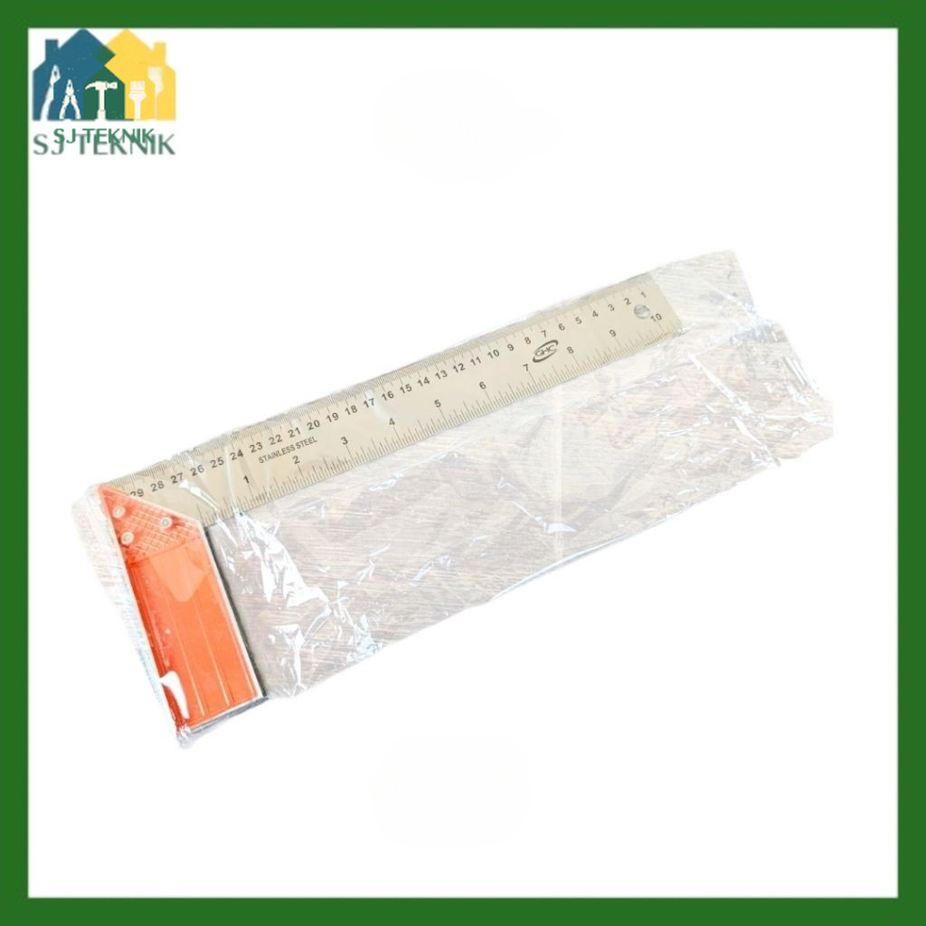 

Siku Tukang Tebal Jumbo 12 Inch 30 cm Siku Meter Siku Penggaris Jumbo YSK GHC MIAMI - (SJT)