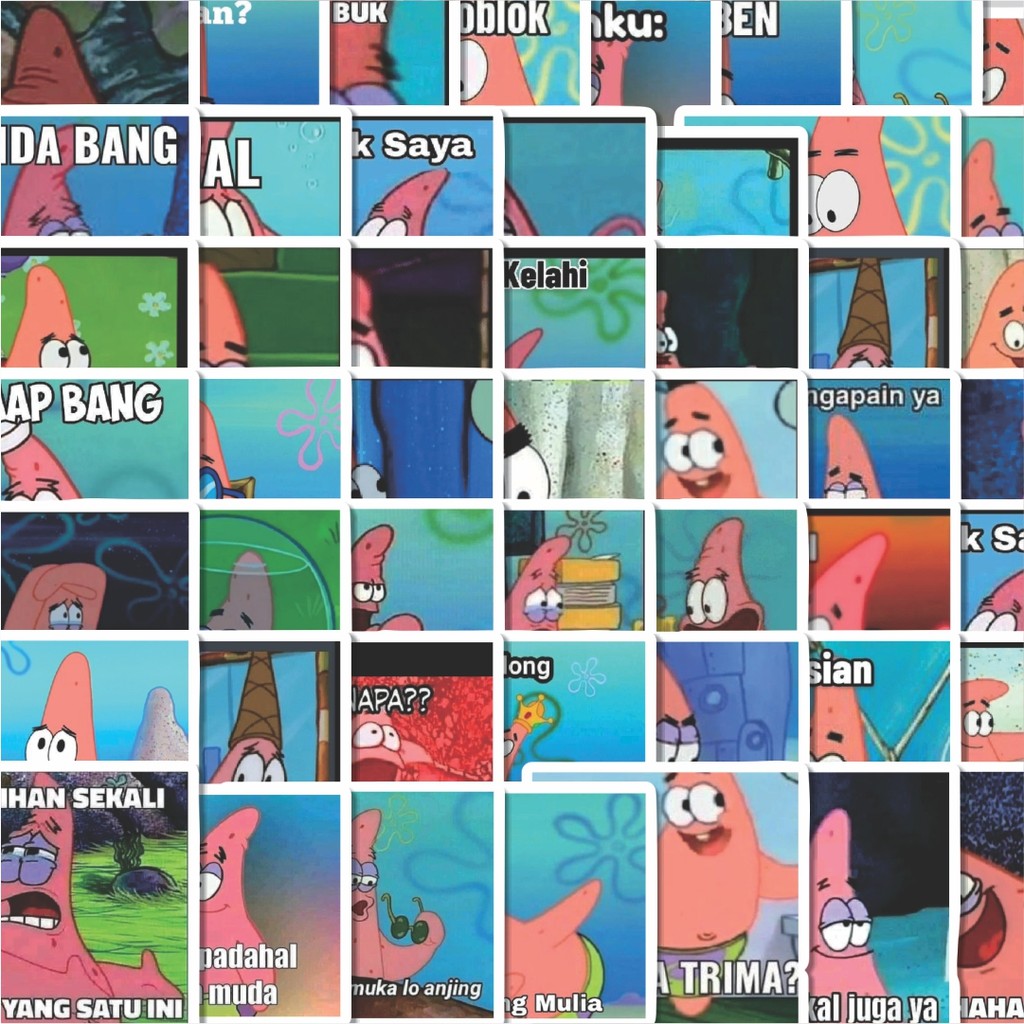 

Stiker Cutting Pack Stiker Patrick Meme V3 Isi 100Pcs Series Aesthetic Lucu Keren Untuk Koper Bahan Vynil