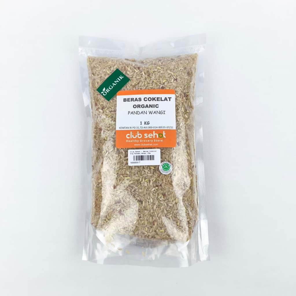 

Club Sehat Beras Cokelat Organic Pandan Wangi 1Kg