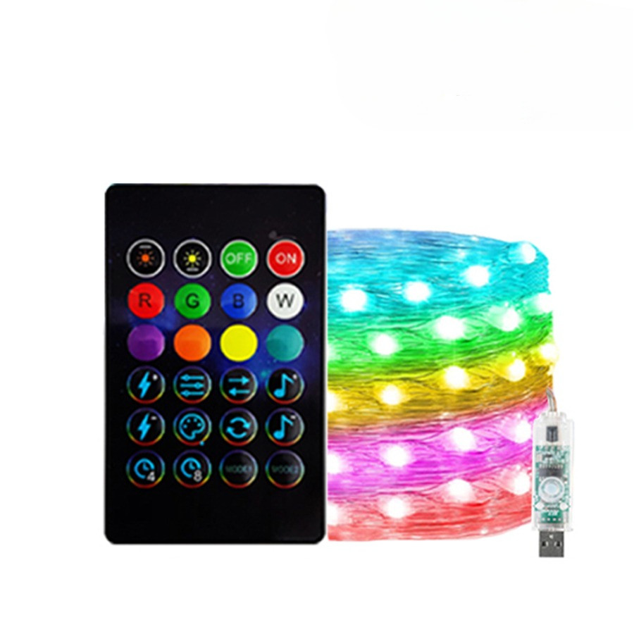 

WS2812B RGBIC LED String Lights Garland Bluetooth 5V USB Music Dream Color Fairy Lights Christmas Birthday Wedding Party Decor