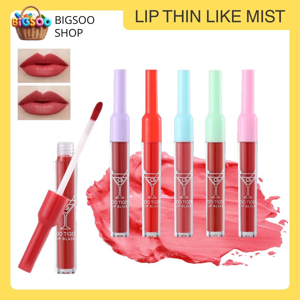 Bigsoo LIP GLASS YOOTIGER THIN LIKE MIST  Lip Gloss Summer Fridays Butter Balm Liquid Lipstick Moist