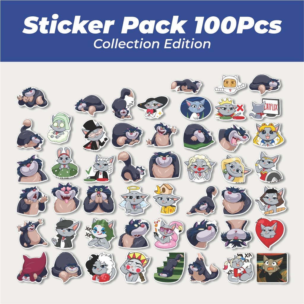 

Hot Stiker Hewan Kucing Lucifer Lucu Random Lucu Anti Air Stikers Berperekat Waterproof Sticker Decal Buat Motor Helm Buku Journal Koper Casing HP Laptop Botol Minum