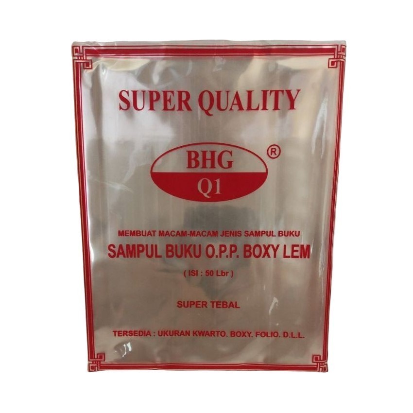 

[PACK] Sampul Buku Tulis Plastik OPP Boxy MURAH