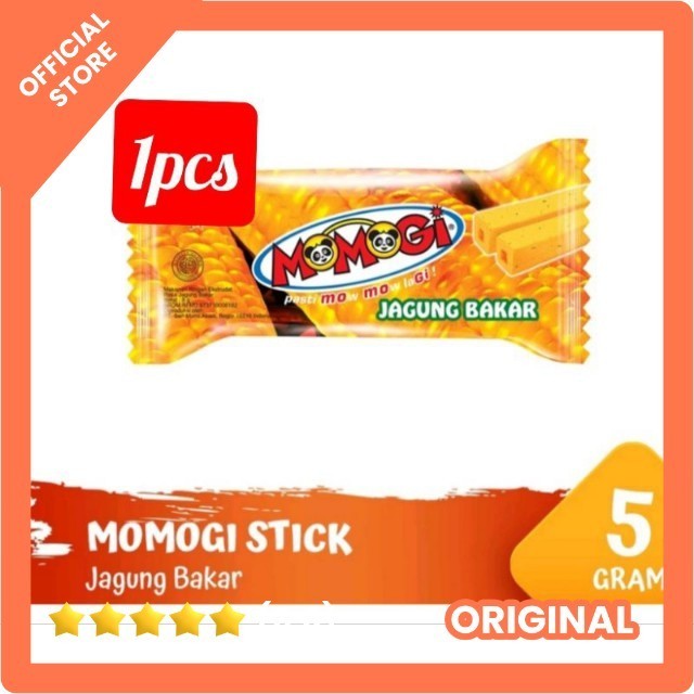 

MOMOGI STICK JAGUNG BAKAR SNACK 6/5gr makanan ringan jajanan murah (1pcs)