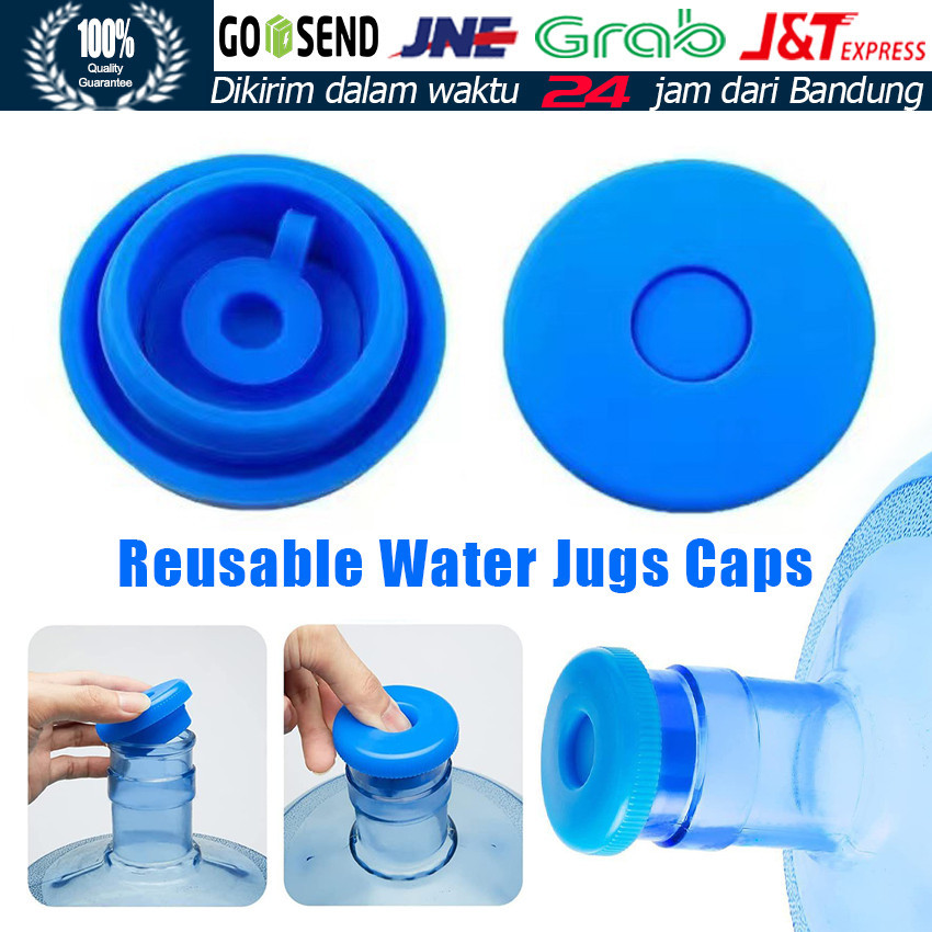 Reusable Silicone Water Gallon Bottle Cap / Silikon Tutup Botol Galon / Tutup Galon Anti Tumpah