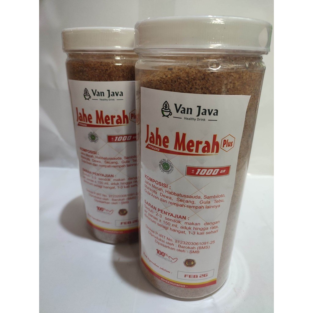 

jahe merah bubuk murni Jahe Merah Instan Bubuk Van Java 1 Kg