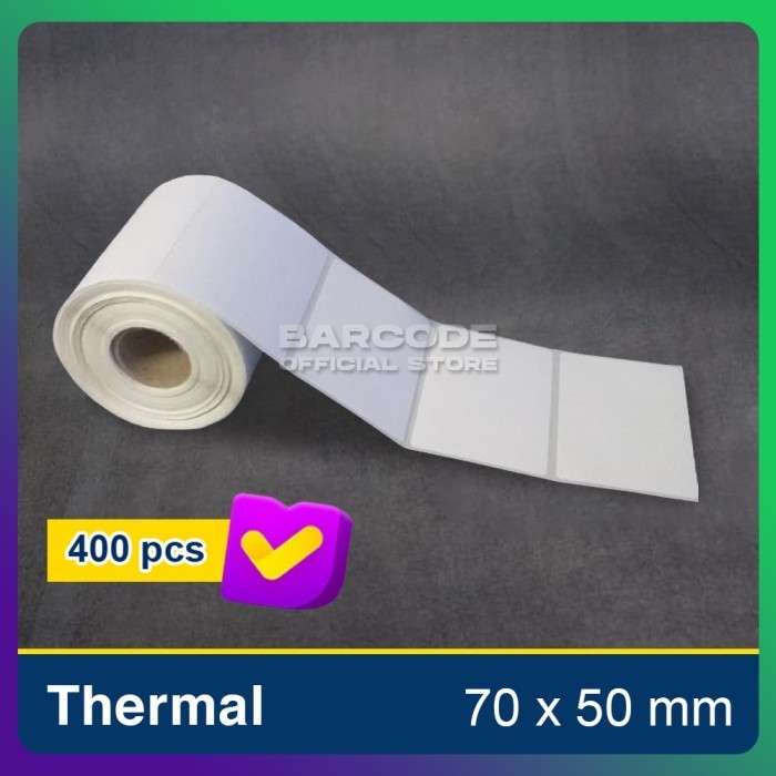 

STIKER LABEL DIRECT THERMAL 70 mm x 50 mm 400pcs core 1" XPRINTER XP -tma65