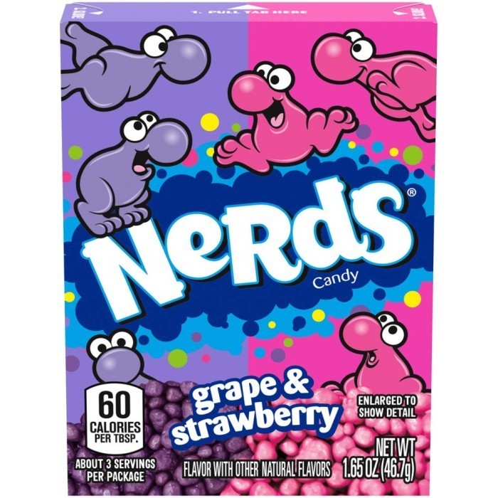 

Nerds Grape Strawberry /Permen Rasa Anggur dan Stroberi 46.7 Gr