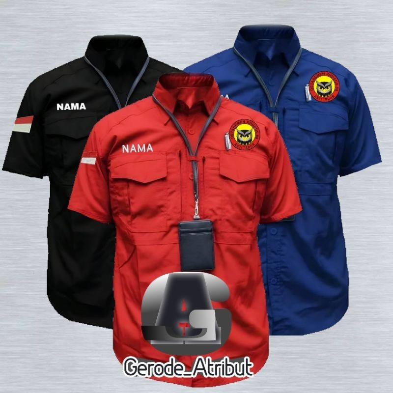 kemeja pdl densus88 / kemeja mtek densus 88 / kemeja densus 88 / baju kemeja densus 88 / seragam den