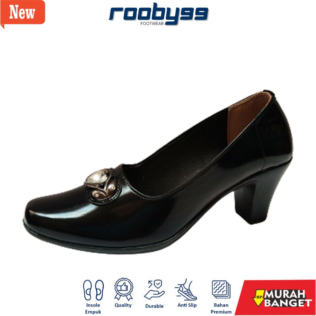 Sepatu kerja wanita yg kekinian lagi viral- Sepatu Pantofel Wanita Sepatu High Heels Kerja Kantor Fo