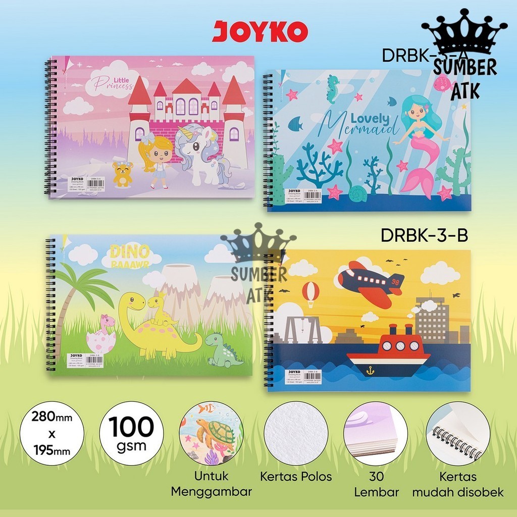 

Buku Gambar Drawing Book Joyko DRBK-3-A DRBK-3-B