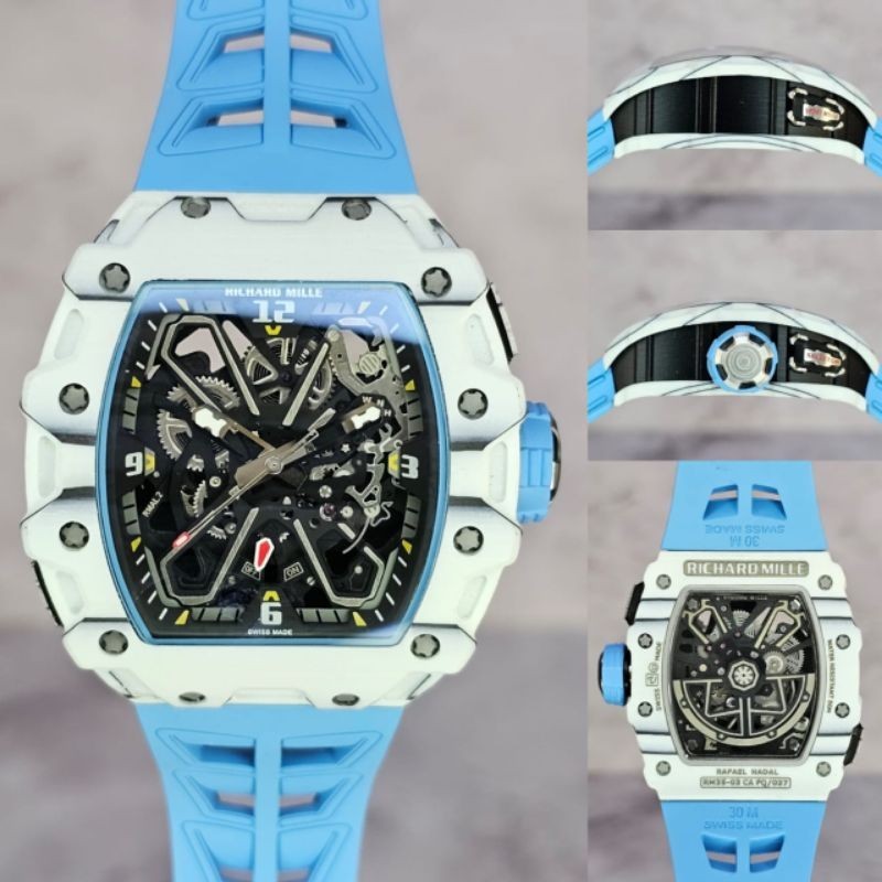 JAM TANGAN RICHARD MILLE MEWAH AUTOMATIC JAM TANGAN PRIA RICHARD MILLE RM35-03 NTPT CARBON CASE SUPE