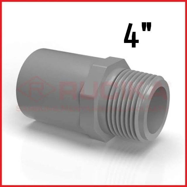 Sok Drat Luar 4" inch AW Rucika Valve Socket Sock shock drat luar 4