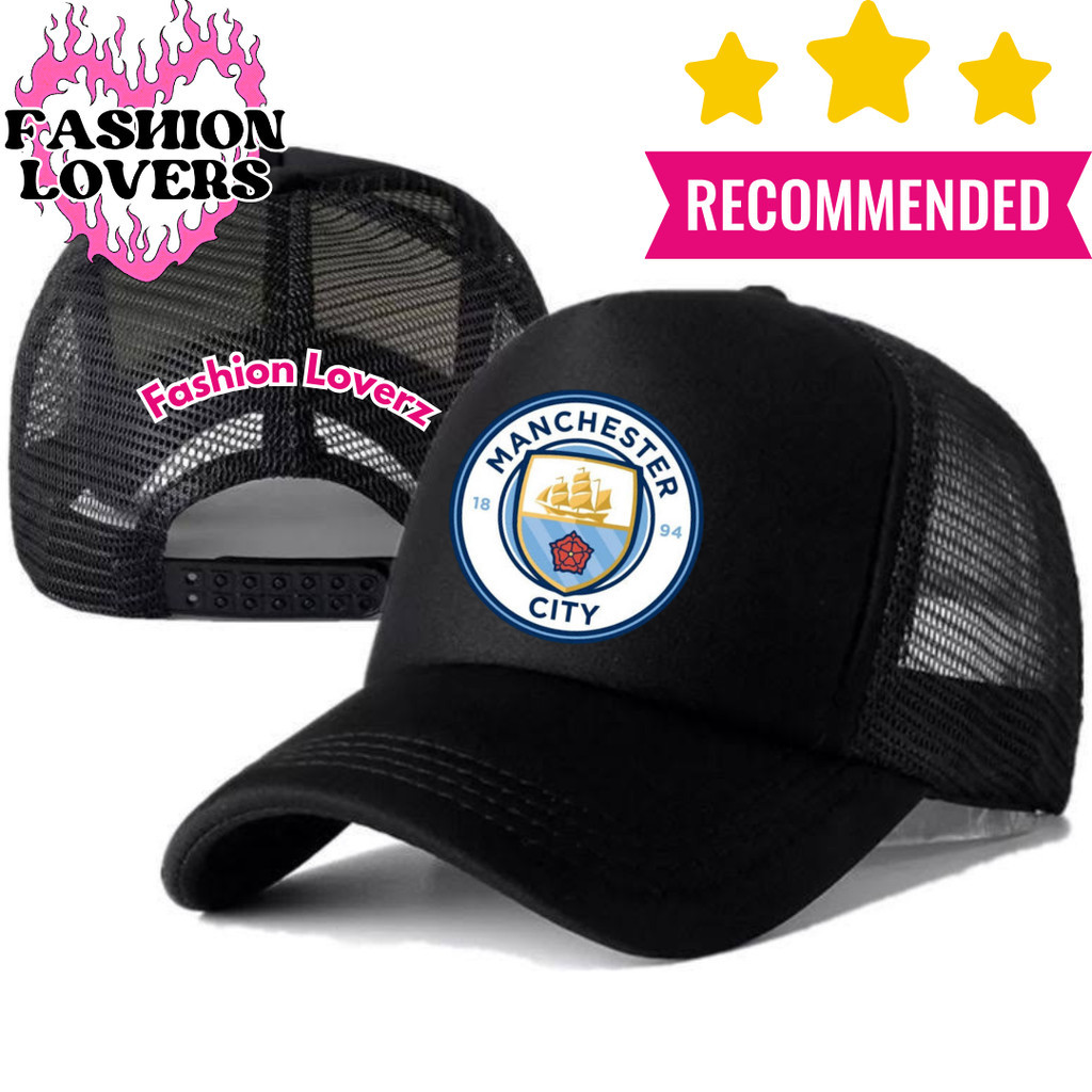 Fashion Loverz Topi Trucker MANCHESTER CITY - Topi Distro MANCHESTER CITY Logo - Topi MANCHESTER CIT