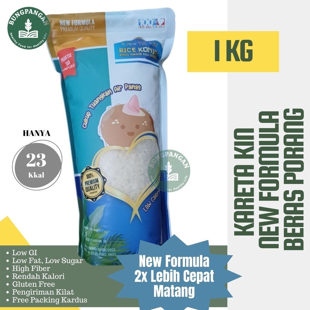 

Kareta Kin New Formula Beras Porang 1 Kg