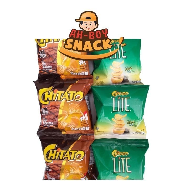 

CHIKI CHITATO SAPI PANGGANG DAN LITE PER RENCENG ISI ( 10 SACHET X 14 GRAM ) - CHITATO LITE SAPI PANGGANG PER RENCENG