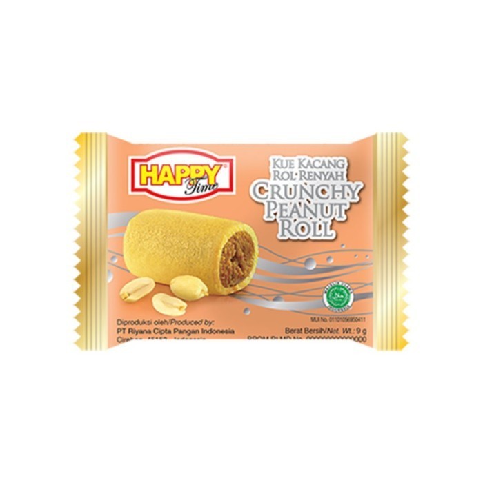 

Happy Time Peanut Roll 9g Isi 20pcs Cemilan Murah dan Enak