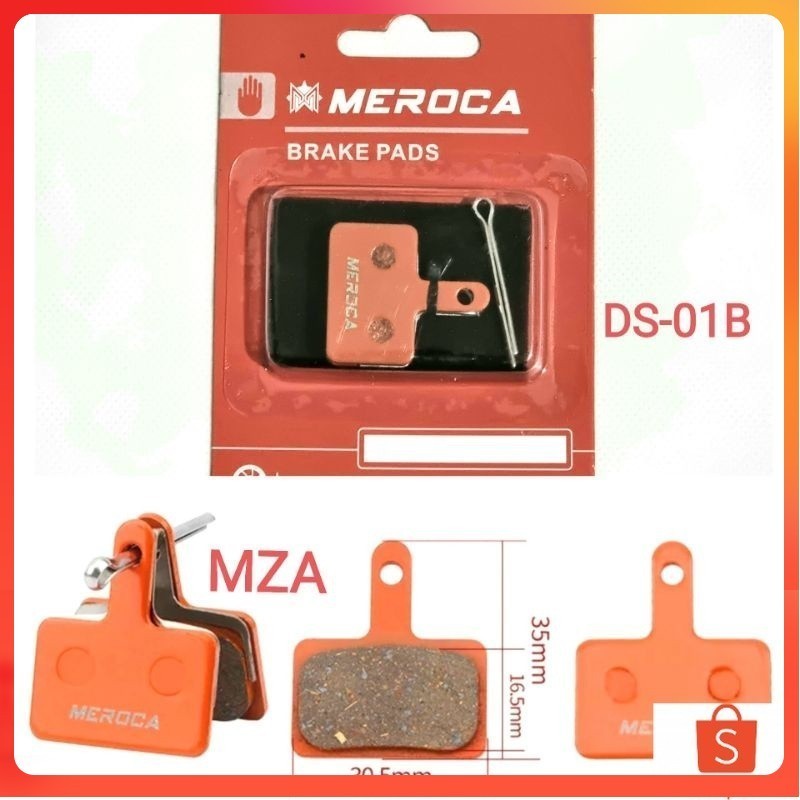 Brake pad Meroca For Shimano Alivio Acera Tektro Altus Kampas Rem Sepeda MT200 MT400 MT500 DS-01B