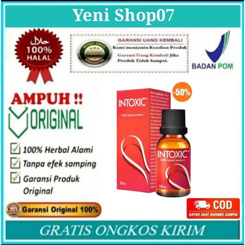 Intoxic Asli Cairan Herbal Anti Parasit 100% Original