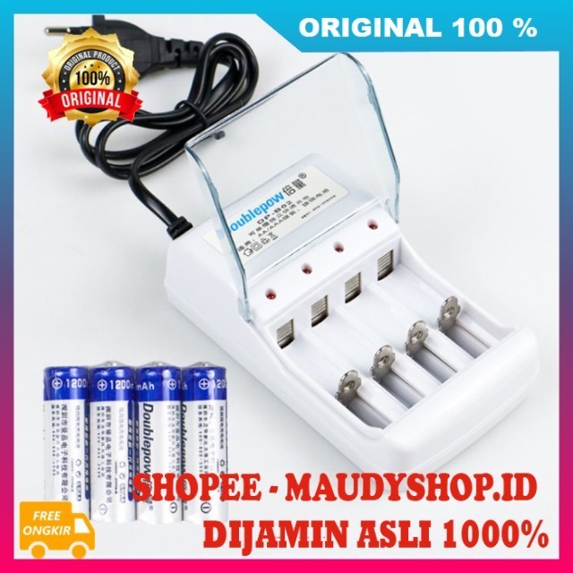 Alat Charger Baterai Free Baterai Alat Cas Baterai Ces Batrei 4 Slot Charger Baterai 4slot ASLI ORI
