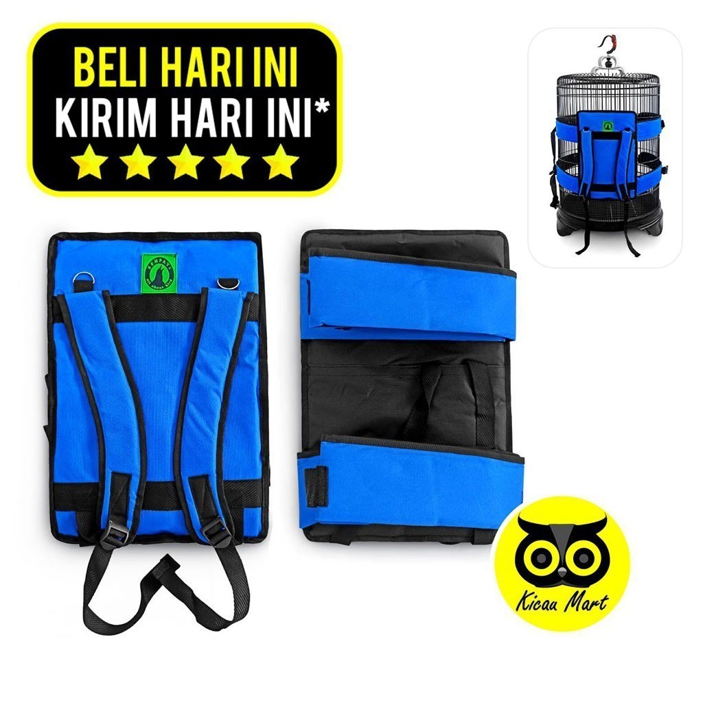 KICAU MART Tas Sangkar Burung Murai Sayap Lebar Sempati Tas Gendong Bawa Sangkar Burung Murai Kotak 