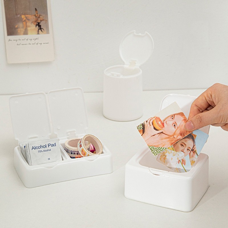 

Photocard Storage Box Kpop Idol Albumes Storage Holder Box Desk Organizer Bead Jewelry Organizer Small Card Collection Container