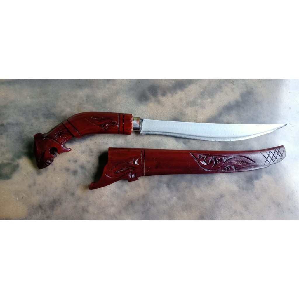 (COD) Pisau sembelih ukir macan / pisau dapur / pisau unik / pisau macan / pisau sembelihukiran