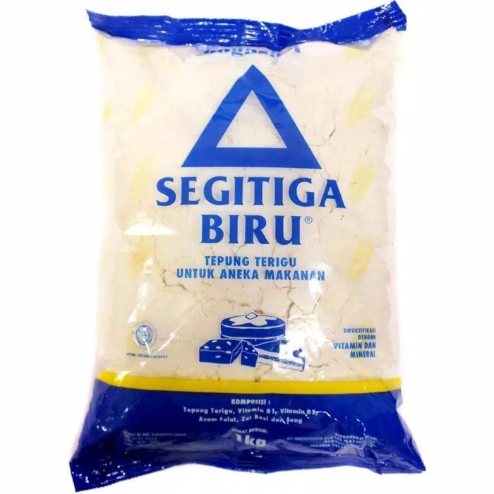 

TERJUAL 1 dus (isi 12 pcs) Tepung Segitiga Biru Eco Pack @ 1kg