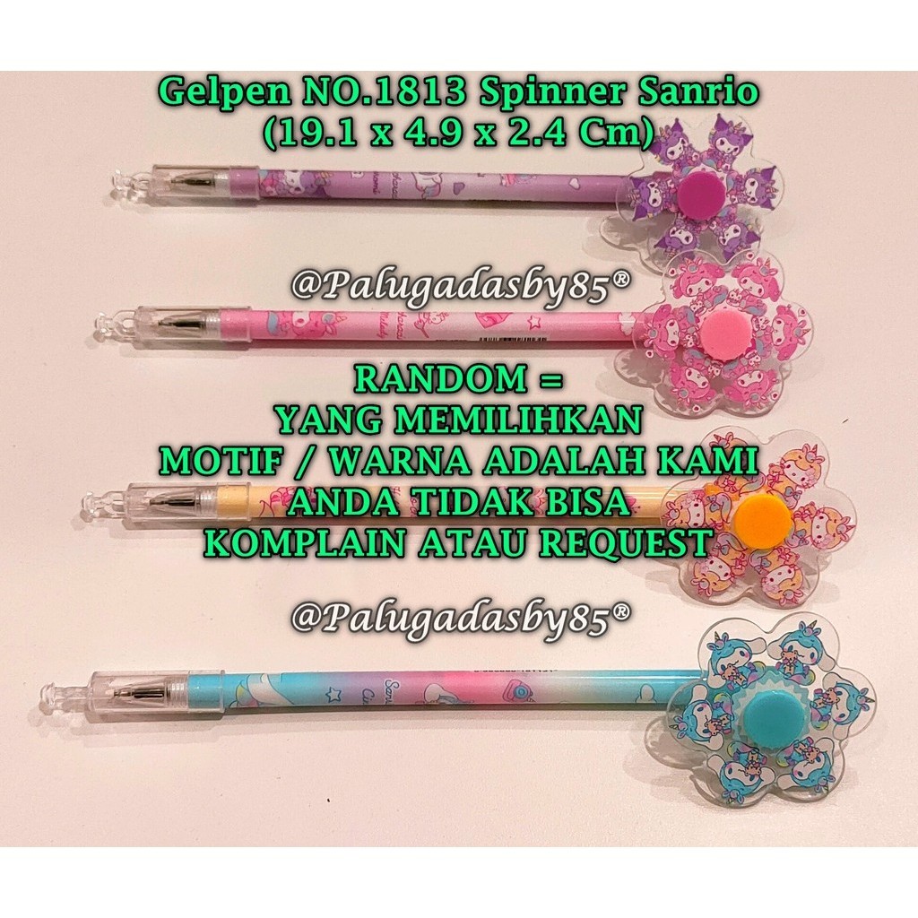 

(1 Biji) GROSIR Bolpen Gantung Sanrio 1813 Spinner TIDAK BISA PILIH WARNA / GXIMP NO.1813