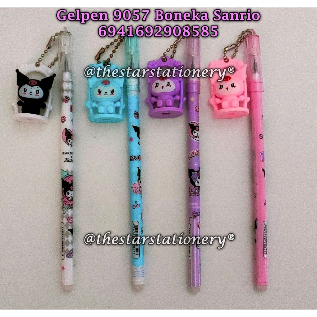

(1 Biji) Bolpen Gantung Sanrio 9057 6941692908585 / Gel Pen Gantung Boneka Sanrio Fancy Lucu