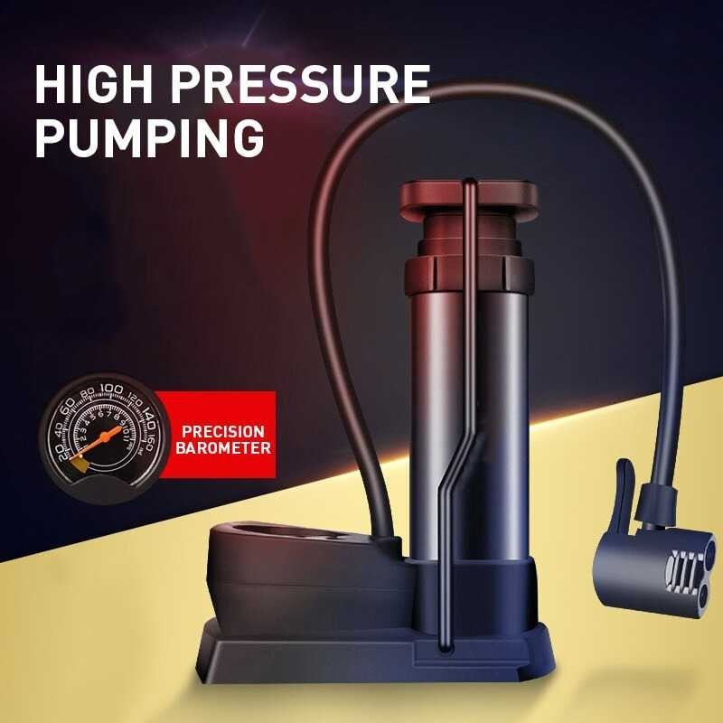 Pompa angin sepeda Terbaik sepeda dan motor Pompa Sepeda Yang Bagus Portable Pump 160 PSI with Gauge