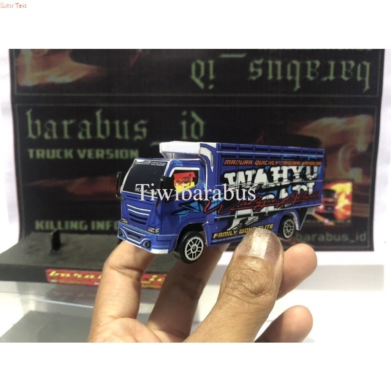 Miniatur Truk WAHYU ABADI Kecil Skala (1:64)  By Tiwi Barabus