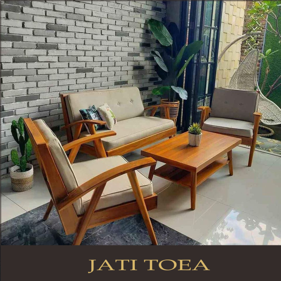 Set Kursi Tamu Jengki Retro Klasik Khas Jawa kayu jati Jati Toea