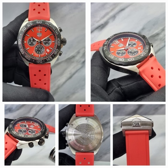 JAM TANGAN TAG HEUER JAM TANGAN PRIA/COWOK QUARTZ SUPER GRADE LEATHER CHRONO AKTIF /JAM TANGAN MURAH