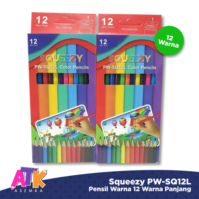 

Squeezy Pensil Warna 12 Panjang / Pensil Colour