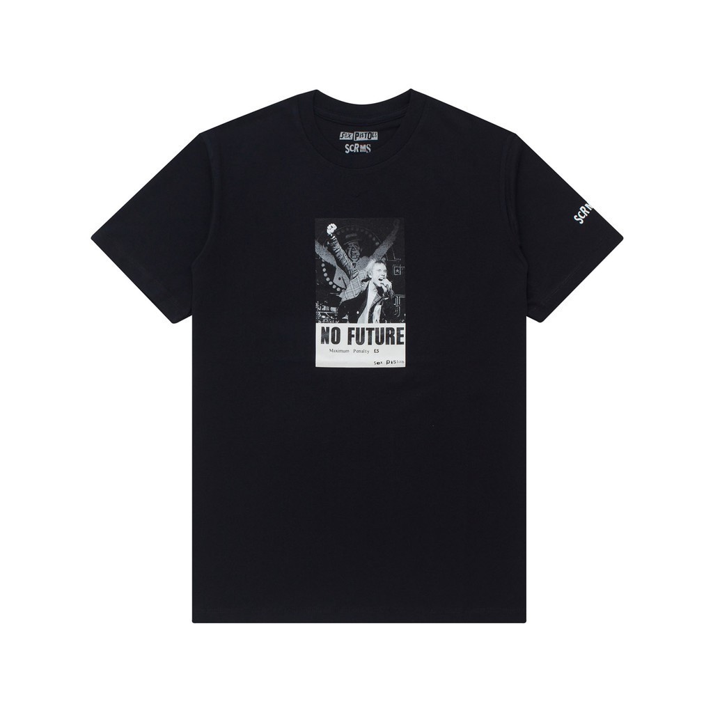 Sex Pistols x Screamous T-Shirt JOHNNY NO FUTURE BLACK