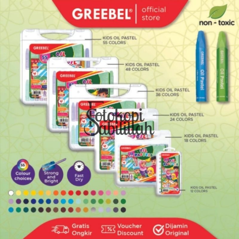 

GREEBEL Crayon/Krayon Kids Oil Pastel Non Toxic (1 Pcs)