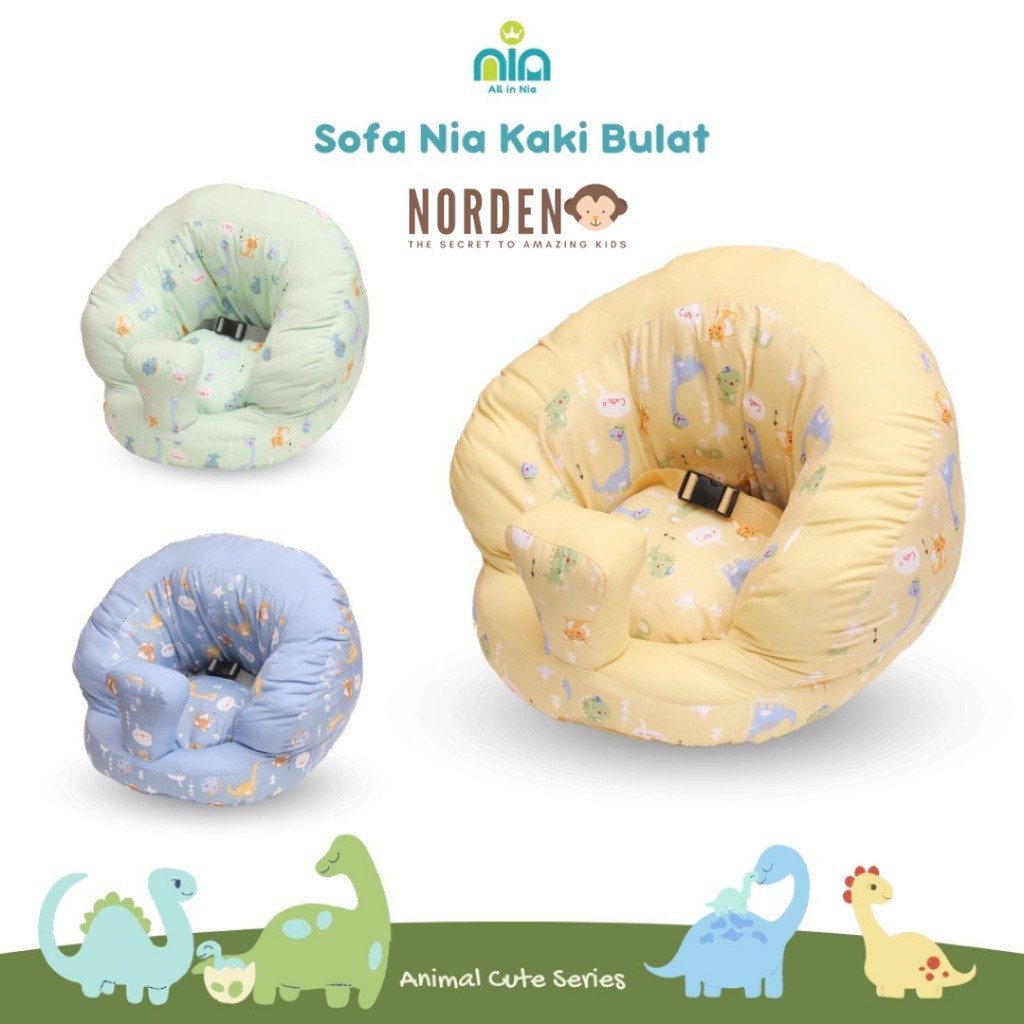 Nia Sofa Bayi Kaki Bulat / Sofa Bayi Untuk Duduk / Sofa Bantal Duduk