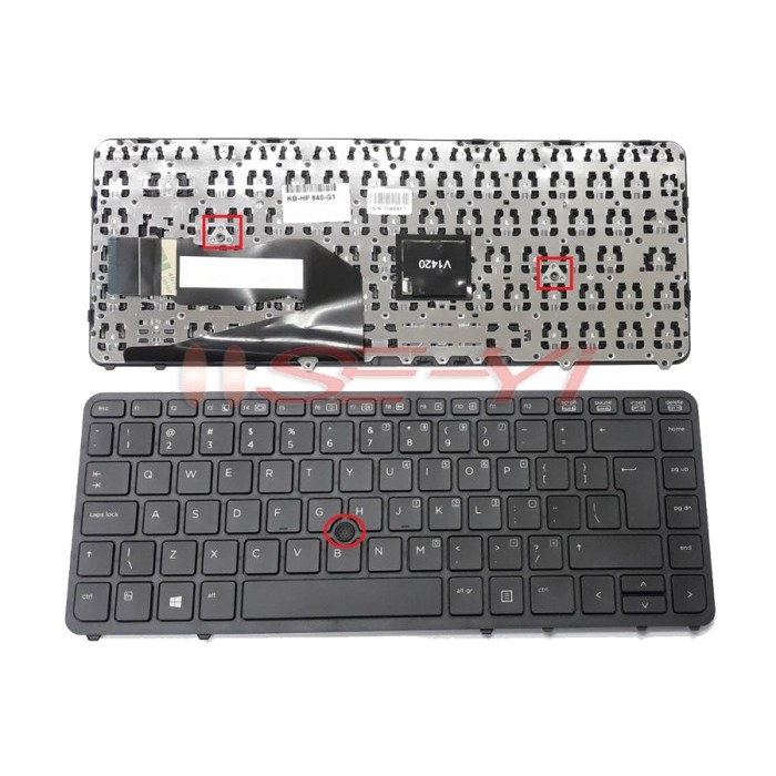 Keyboard HP EliteBook 840 G1 840-G1 840 G2 840-G2 Pointer Non Backlite